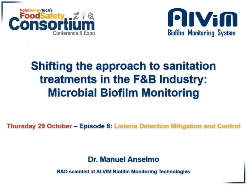 ALVIM Biofilm Monitoring Technologies at Food Safety Consortium Conference 2020<