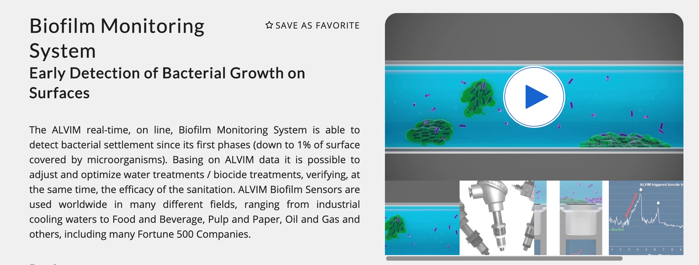 ALVIM Technology for bacteria detection featured on TechnologyCatalogue.com